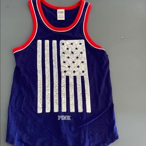 Flag sequin tank